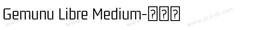 Gemunu Libre Medium字体转换